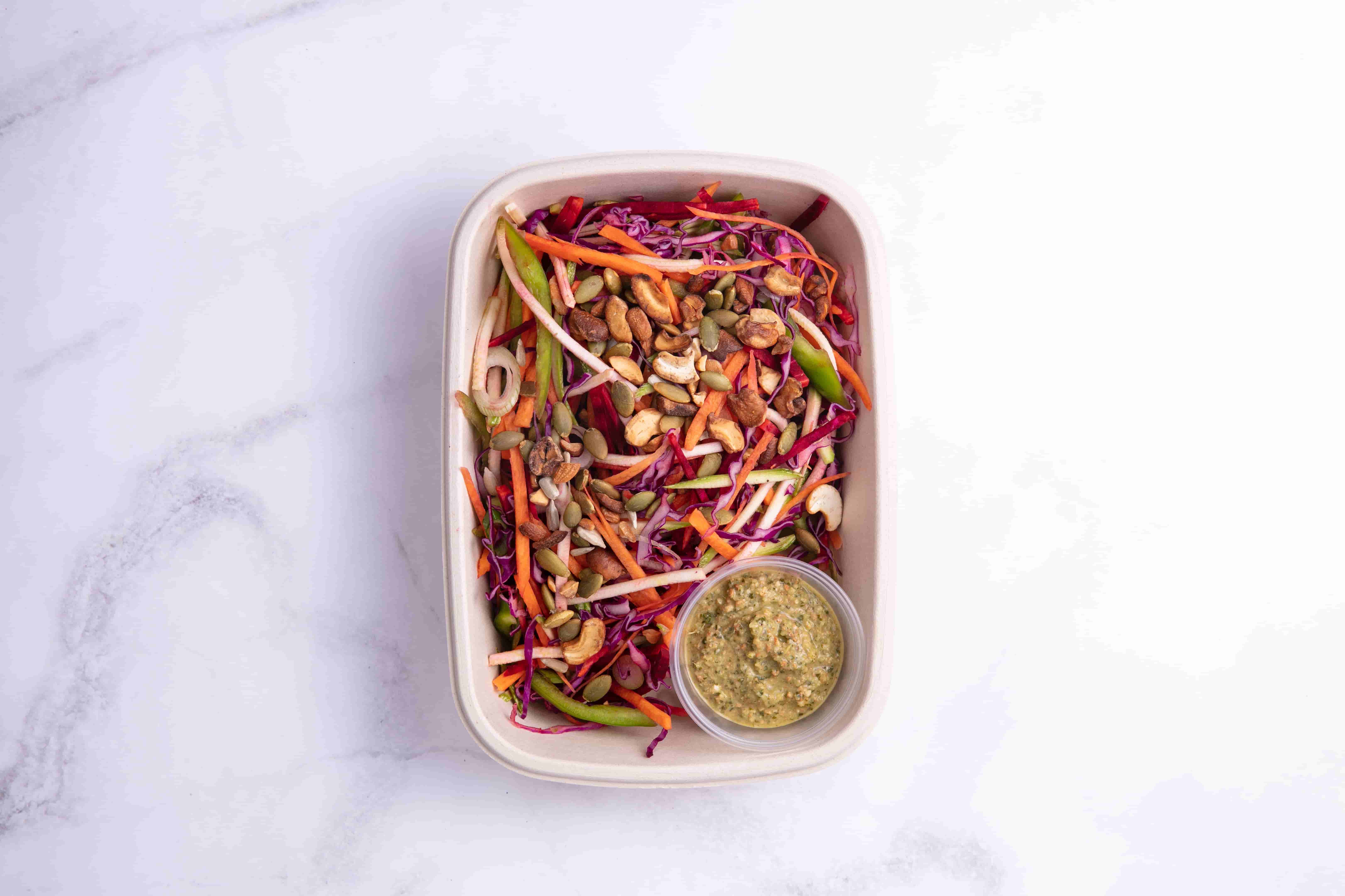 Raw Vegetable & Rainbow Salad